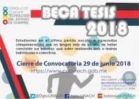 &quot;Becas Tesis 2018&quot;.
