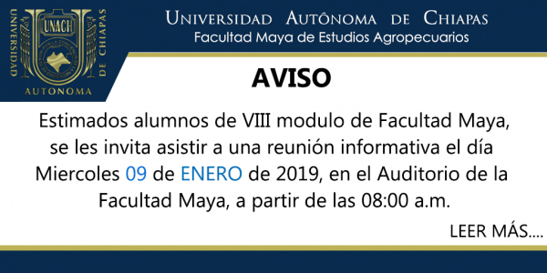 Aviso: Reunión Informativa de Estancia Profesional